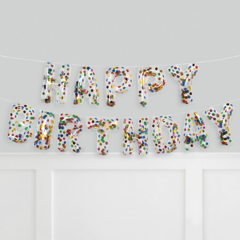 11Q Assorted Happy Birthday Streamers and Stars (50 count)