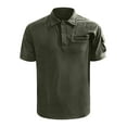 thumbnail image 4 of Sngxgn Men's Polo Shirt Casual Short Sleeve Polo T Shirt Classic Fit Shirts(Green,XL), 4 of 5