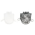 thumbnail image 4 of Moda extraíble para niñas, cuello falso , colres de encaje falso, decoración de ropa Negro Macarena Camisa falsa de señora camisa de encaje, 4 of 8
