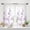 Light Purple, variant on 2Pcs Privacy Sheer Curtains Light Purple Botanical Leaves Floral Kitchen Window Curtain Over Sink Boho Farmhouse Flower Leaf Small Window Treatment, 28x40in