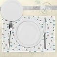 thumbnail image 3 of Ambesonne 90s Place Mats Set of 4, Colorful Geometric Shape, Standard Size, Blue Green, 3 of 6