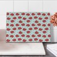 thumbnail image 2 of Fruits Cutting Board, Geometric Shapes Patterned Apples Curves and Circles on Dotted Background, Decorative Tempered Glass Cutting and Serving Board, Small Size, Blush Red Apple Green, by Ambesonne, 2 of 5
