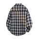 thumbnail image 4 of Kalauyu Men's Lightweight Shirts Long Sleeve Casual Plaid Button Down Shirt Jacket with Pockets, 4 of 8