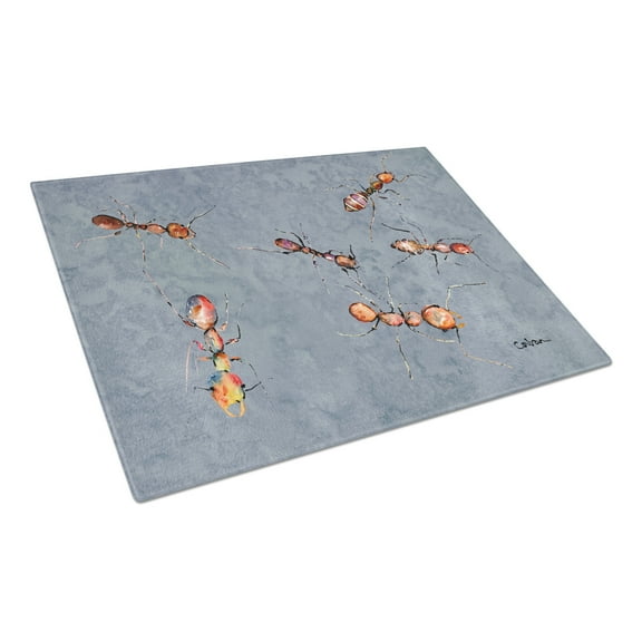Caroline's Treasures Ants Glass Cutting Board Large