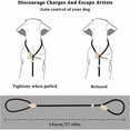 thumbnail image 2 of Jinsinto1.5m Nylon Dog Leash, Black Rope Dog Leash, Rope Dog Leash, Dog Training Leash, Sliding Dog Leash, Dog Lasso Leash, Dog Leash Collar for Small and Medium Dogs, 2 of 5