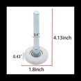thumbnail image 4 of 12 Pcs Rouleau de Porte de Garage en Nylon 1.8 Pouces Tige de 4 Pouces, Roues de Porte de Garage Silencieuses pour Remplacement de Rail de Porte de Garage, 12 x Rouleaux de Porte de Garage, Blanc, 4 of 6