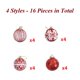 thumbnail image 4 of 16 piezas/caja de adornos navideños pintados para decoración de árboles de Navidad, fiestas, bodas y fiestas, 4 of 4
