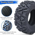 thumbnail image 6 of Ladcaser ATV Tires All-Terrain Tires 27x11-14 6PR ATV UTV Trail Sand Mud Off-Road Tires Tubeless, Set of 2 Black, 6 of 8