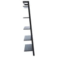 thumbnail image 3 of SAFAVIEH Beauregard Modern 5 Tier Leaning Etagere Bookcase, Black (31.5 in. W x 11 in. D x 72.4 in. H), 3 of 13