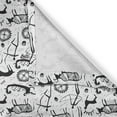 thumbnail image 6 of Ambesonne Tribal Valance & Curtain, Pattern Animal, 55"x36", Black and White, 6 of 6