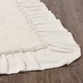 thumbnail image 3 of VHC Brands Burlap Ruffled Bath Mat, Antique White, 20x30, 3 of 5