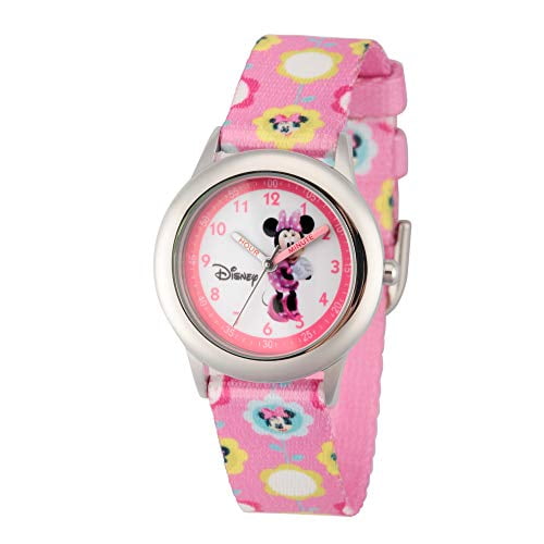 Disney Kids W000036 Minnie Mouse Time Teacher Stainless Steel