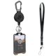 thumbnail image 1 of Heavy Duty Retractable Keychain Badge Holder with Lanyard - Outdoor Tactical ID Badge Reel for Work and ID Cards, 1 of 5