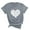Gray, variant on XMMSWDLA Women Valentines Day Cute Peach Hearts Graphic Shirts Round Neck Short Sleeve Summer T-Shirts Womens Basic Tops