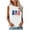 White, variant on Spring Tops for Women Womens Tank Tops Women's Fashion Comfortable Independence Day Casual Round NeckTank Print Top Blouse