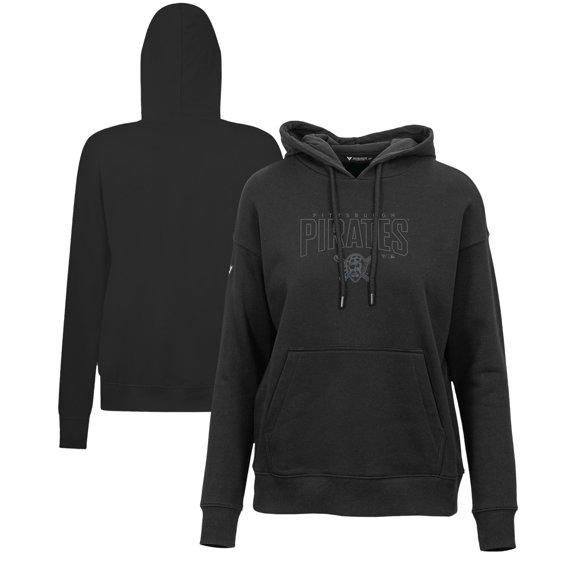 Women's Levelwear Black Pittsburgh Pirates Adorn Darkmoon Pullover Hoodie