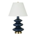 thumbnail image 2 of Henn & Hart TL0385 Carleta Matte Blue Triple Gourd Table Lamp, 2 of 10