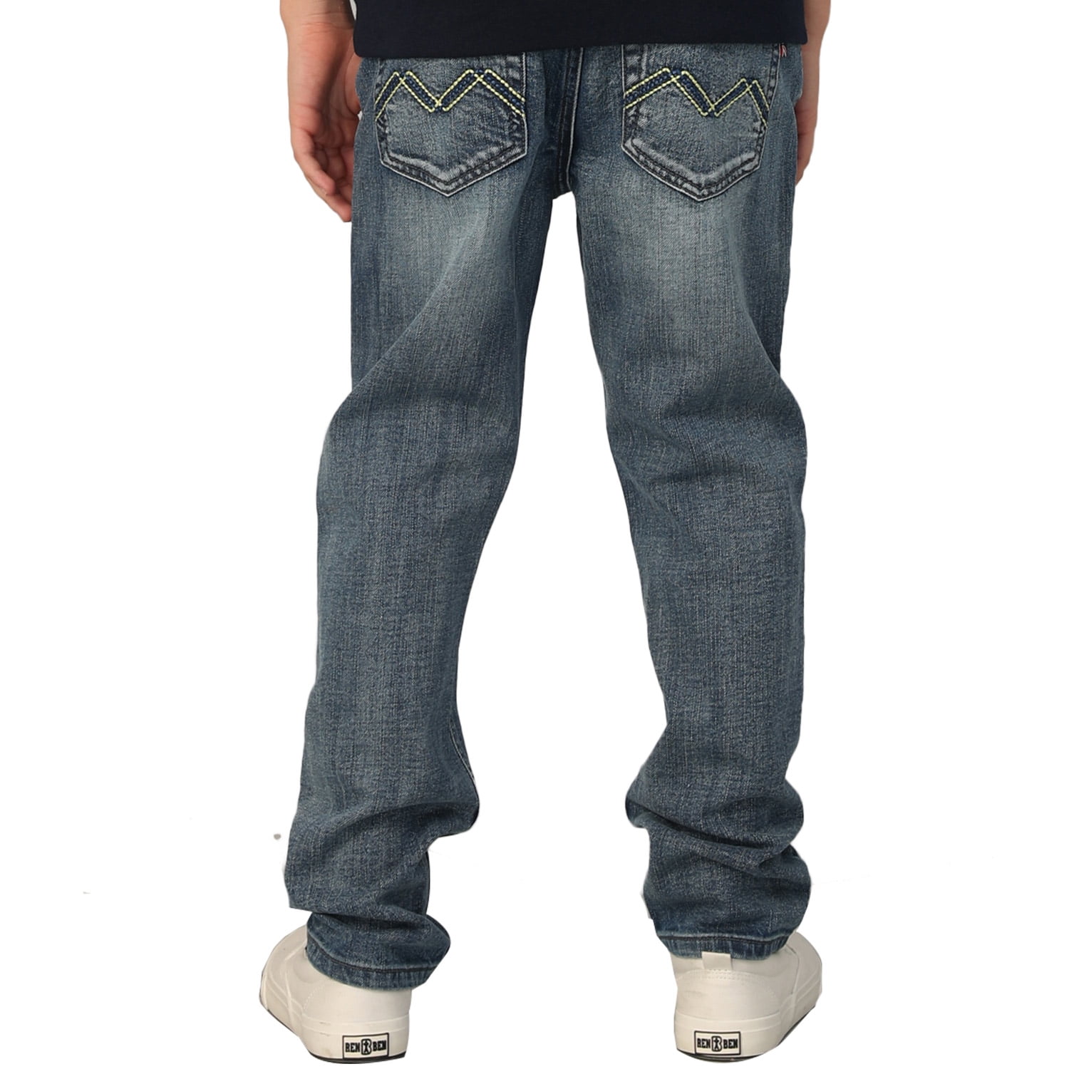 boys husky elastic waist jeans