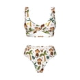 thumbnail image 4 of Rocae Monkeys Swinging from Palms for Bikini Set for Women Two Piece Sexy High Swimsuits Split Crossover Bikini Large, 4 of 9