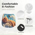 thumbnail image 4 of Balery Cloud Sleeping Cat Pantalones cortos deportivos para mujer con forro y dos bolsillos, elásticos, para entrenamiento, gimnasio, yoga-X-Large, 4 of 7