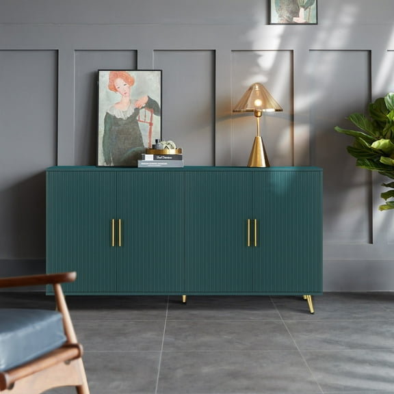 Seetaras Sideboard Buffet Cabinet Cupboard Cabinets with Adjustable Shelves,Doors and Antique Handles,TV Stand For TVs Up To 65in,Console Cabinet for Kitchen Living Room,Office,Hallway