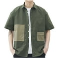 thumbnail image 2 of Aloohaidyvio Men's Tactical Shirts Quick Dry UV Protection Breathable Short Sleeve Hiking Fishing Button Shirts, 2 of 3
