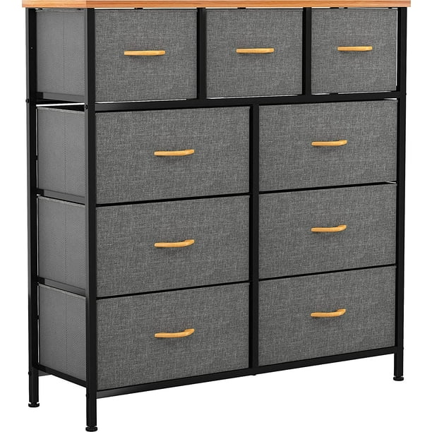 Modern Dresser Fabric Storage Tower, Modern Maple Dresser Chest Of Drawers Floor Cabinet Storage Organizer