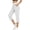 White -AD04, variant on Inglocry Capri Pants for Women High Waist Straight Leg Stretch Pants Summer Work Golf Capris with Pockets Dark Gray L