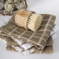 thumbnail image 5 of RITZ Terry Check Dish Cloth, Set of Six, Mocha, 5 of 6