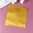 thumbnail image 4 of WORGEOUS Papel de envoltura de grado alimenticio de papel de estaño dorado de 300 piezas Papel de aluminio delicado para dulces de té (estilo dorado a cuadros finos), 4 of 8