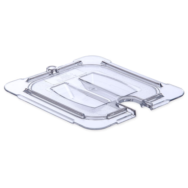 Carlisle 10311U07 Couvercle Encoché Universel pour Bac Alimentaire Taille 1/6 - Transparent