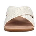 thumbnail image 4 of Draper James Women's Size 10 Alex Raffia Cross Strap Sandals, White, 4 of 5