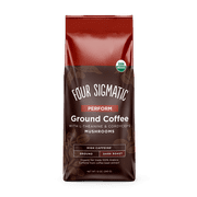 Four Sigmatic Perform High Caffeine Organic Ground Coffee, Dark Roast, 12 oz.