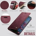thumbnail image 2 of Funda tipo cartera para Samsung Galaxy S21 Plus, de piel, con tarjetero, función atril, cierre magnético y bloqueo RFID de TPU a prueba de golpes, compatible con S21 Plus, 2 of 8