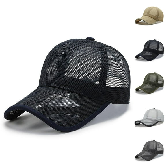 Hats for Men Washed Print Soft Brim Vintage Baseball Cap Adjustable Distressed Dad Hat Casual Summer Outdoor Travel Golf Fishing