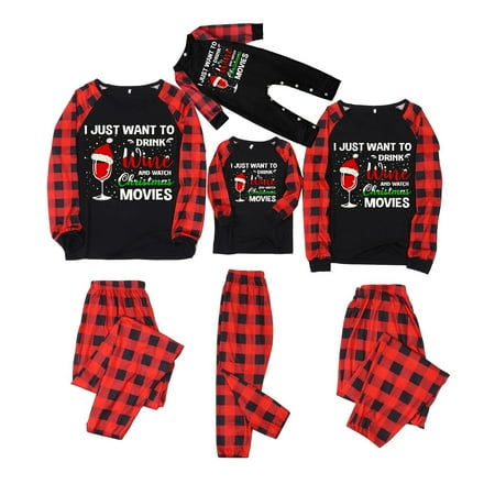 

Christmas Pajamas for Family Christmas Men Women Kid Baby Printed Blouse O-Neck Tops+Pants Xmas Family Matching Pajamas Set