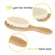 thumbnail image 1 of 3pcs Hair Brush Comb Set Newborn Hairbrush Kit Infant Comb Soft Wool Hair Wooden Handle Baby Scalp Massage, 1 of 5