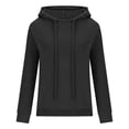 thumbnail image 4 of Jalioing Women's Velour Hoodies Casual Long Sleeve Hooded Sweatshirt Trendy Pullover Top Trackshirt, 4 of 6