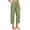 Green, variant on Dressy Capri Pants for Women High Waist Pull on Dress Cropped Pants for Summer with Pockets Work Casual S-3XL Black