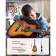 thumbnail image 2 of Moukey Guitarra acústica de 38 pulgadas para principiantes, niños, jóvenes, adultos, kit de guitarra acústica Dreadnought con póster de acordes, bolsa de concierto, afinador, púas, cuerdas de nailon,, 2 of 5