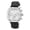 Silver Tone and Black, variant on Roman Genuine Leather Silver Tone & Brown Men's Watch 1292CROL