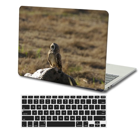 KSK KAISHEK Compatible with MacBook Air 13 inchs Case 2018/2019/2020/2021/2022 Released Model A2337 m1&A2179&A1932  Plastic Hard Protective Shell Case Cover + Black Keyboard Cover  Feather Series 0032