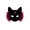 A006- Red, variant on Fox Masquerade Mask 8 Inch Soft Faux Orange Halloween Mask Half Face Mask for Dress Up Themed Party Events, 1 Pack