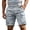 Light Gray, variant on Cargo Shorts for Men - Lightweight Elastic Waist Knee Length Bermuda Shorts with Pockets Summer Fishing Short Cargo Pants,Light Gray