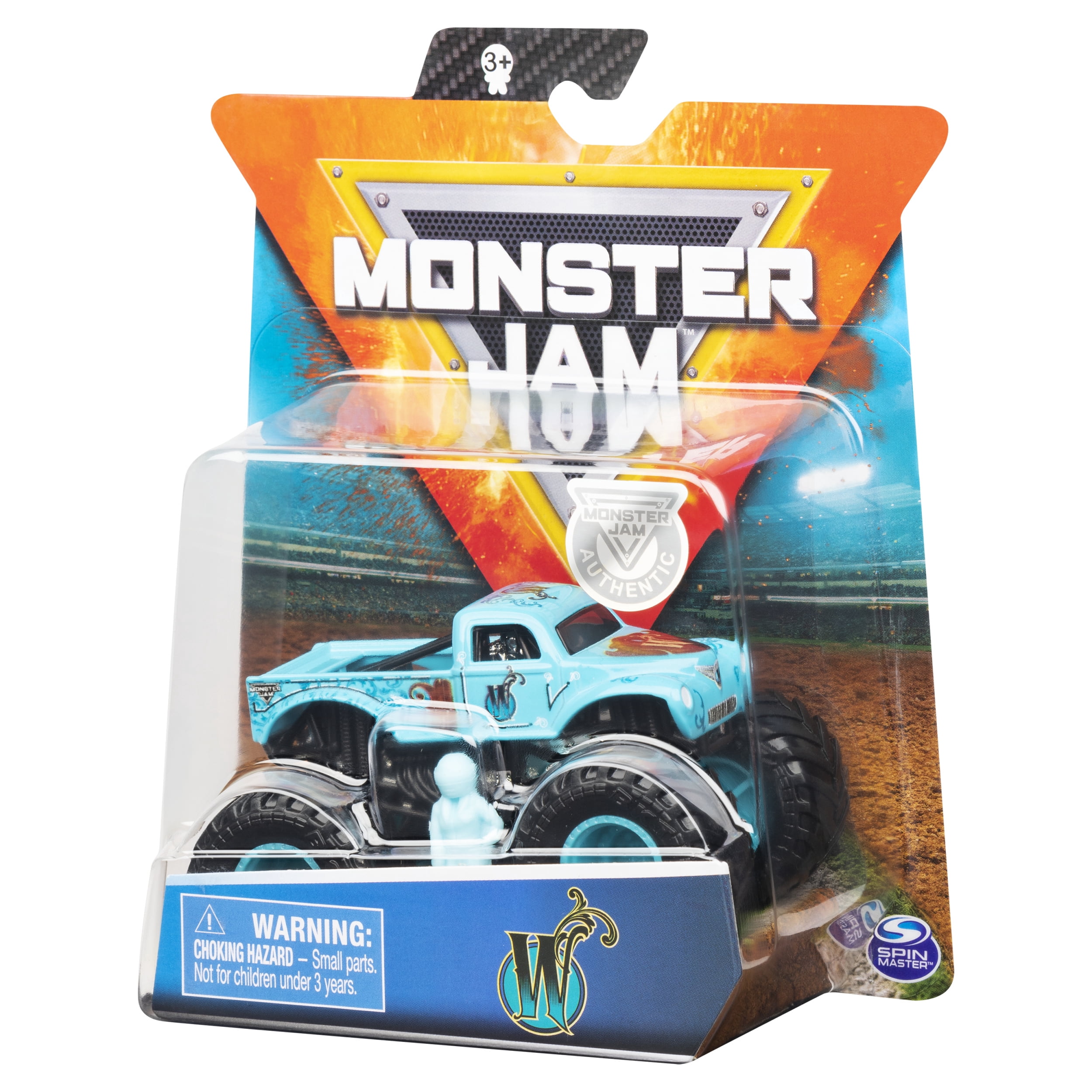 Monster Jam, Official W Monster Truck, Die-Cast Vehicle, Danger Divas Series, 1:64 Scale