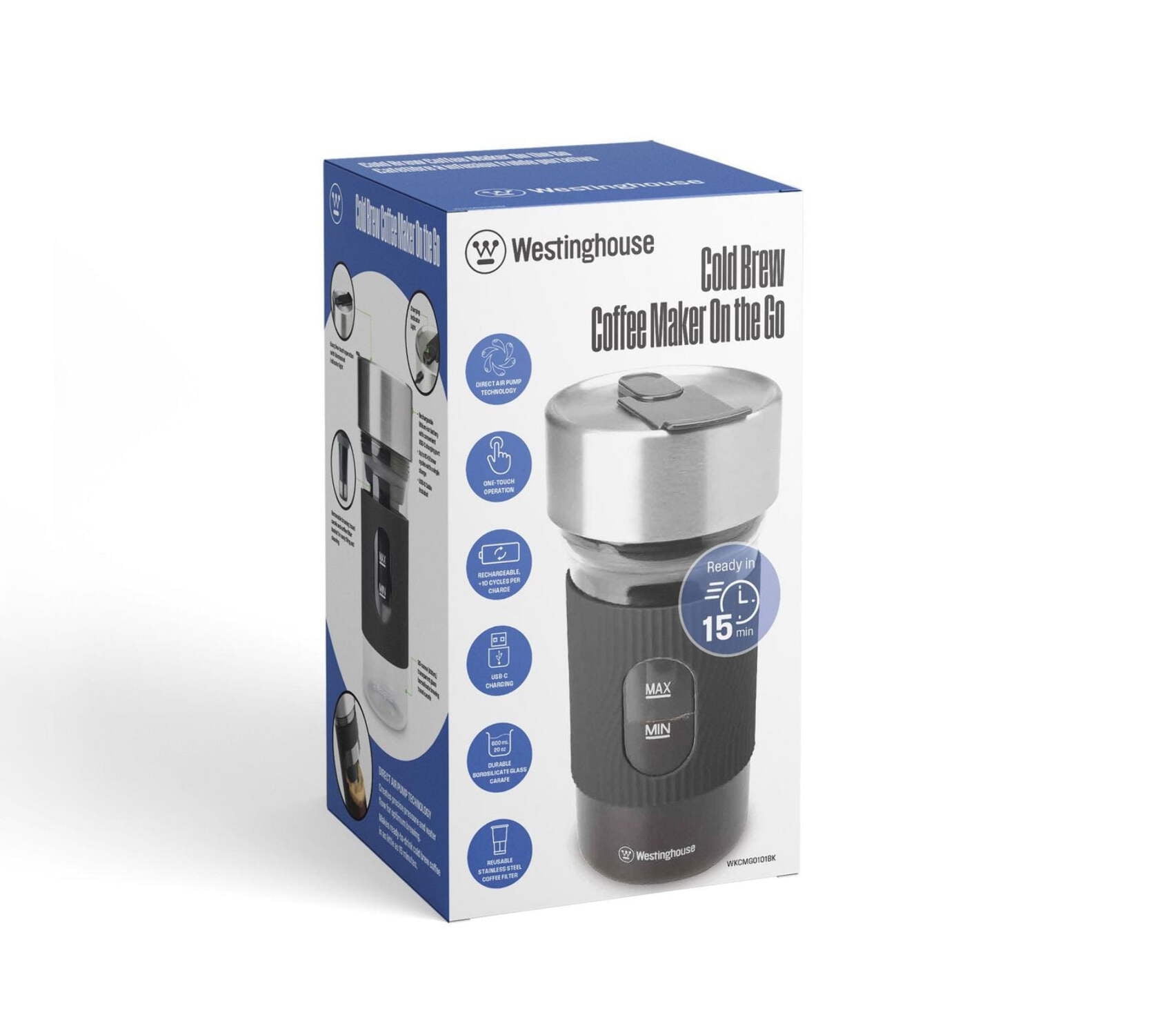 Westinghouse Portable Cold Brew Coffee Maker, Anywhere, Anytime