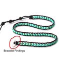 thumbnail image 2 of 50 PCS Stainless Steel Oval Button Snaps Bracelet Clasps 2mm Holes for Bracelet Rings Necklaces, Silver, 2 of 5