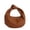 Brown, variant on Btidfty Knot Strap Hobo Tote Bags Pu Leather Dumpling Clutch Purse with Zipper Cloud-shaped Top Handle Bags Trendy Hobo Handbag for Women (Brown)