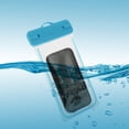 thumbnail image 4 of Unique Bargains 2 Pcs Luminous Mobile Waterproof Bag Sky Blue Universal Waterproof Case Compatible for Phone 4.92"x9.65", 4 of 6