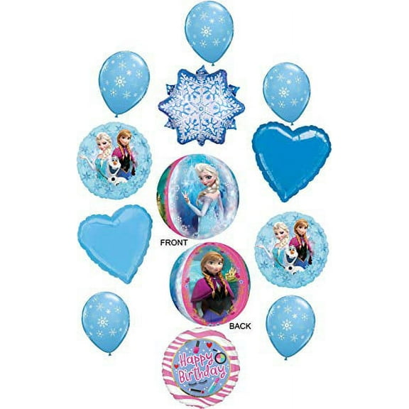 Frozen Party Supplies Elsa and Anna's Birthday Winter Wonderland Balloon Bouquet Decorations